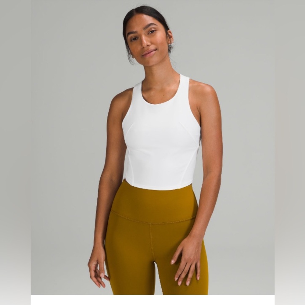 Lululemon Wunder Train Racerback Tank Top in White